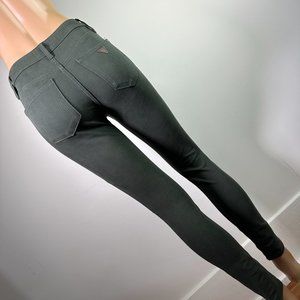 NEW GUESS 1981 Skinny Stretchy Forest Green Size 25